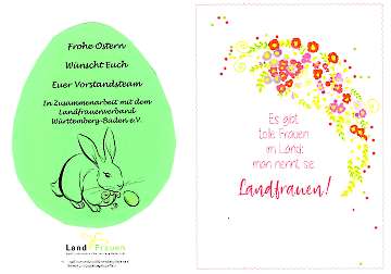 Frühlingsgruß Landfrauen Schatthausen an Mitglieder