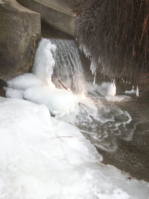 Vereister Wasserfall